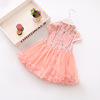 Children's clothing wholesale girls summer skirt new girl national style net gauze stitching skirt manufacturers wholesale C117