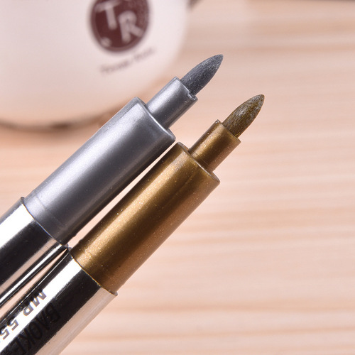 Baoke Metallic Craft Pen MP550 Signature Pen Gold and Silver Marker Large Capacity Single Head Paint Pen Wholesale