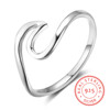 Glossy ring, silver 925 sample, wholesale