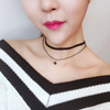 Choker, necklace, accessory, jewelry, silver 925 sample, Korean style, wholesale