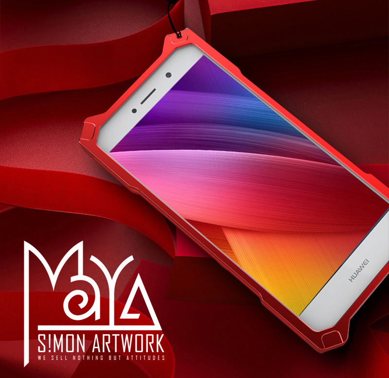 SIMON Dragon Aerospace Aluminum Alloy Shockproof Armor Metal Case Cover for Huawei Enjoy 7 Plus