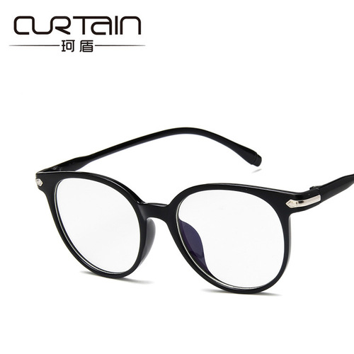 New 2017 Retro Fashion Flat-Sided Glasses 15959 Transparent Color Frame Student Versatile Literary Eyeglass Frame