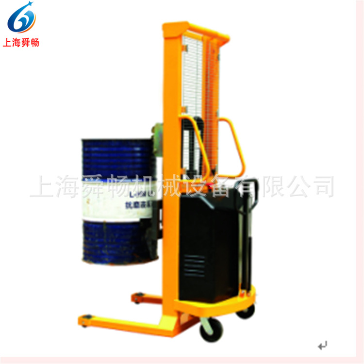 供应鹰嘴叼扣式油桶升高车液压装卸机 抓勾式电动油桶堆高车