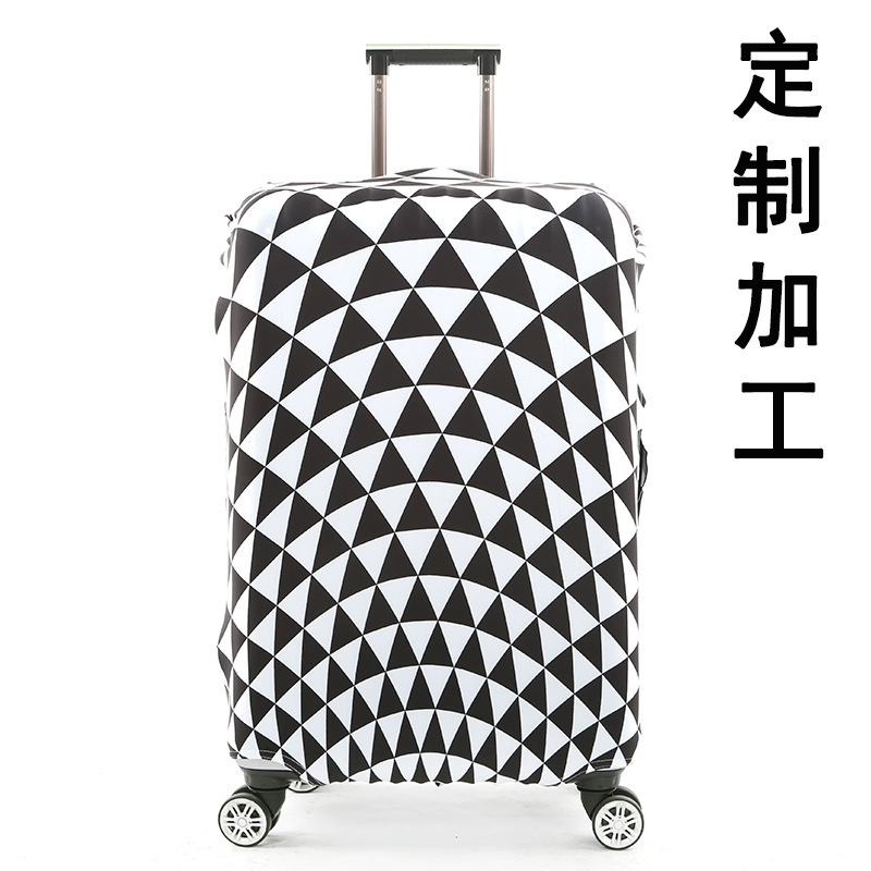 Personalizado de alta elástica cubierta protectora viaje impermeable caso equipaje cubierta de polvo