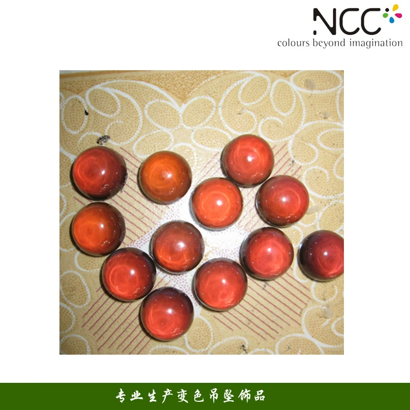 Рекомендовать Новые 12 цветов Настроение Изменение цвета бусины ЖК-Температура Изменение цвета бусины ювелирные аксессуары изменение цвета ожерелье