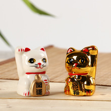 文创 ZAKKA日式创意礼品陶瓷猫摆件开运招福 招财猫陶瓷摆件