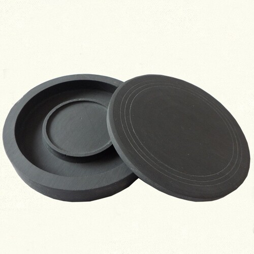 Student inkstone 5-inch ribbed inkstone with cover, round, Mohai Mochi calligraphy training class wholesale