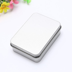 Factory direct supply rectangular tin box, mini silver storage box, hair clip accessories small tin box wholesale
