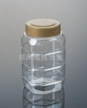 方形透明瓶 pet瓶 咖啡盖蜂蜜瓶1000g 干果瓶 蔬菜水果瓶(GJ023)