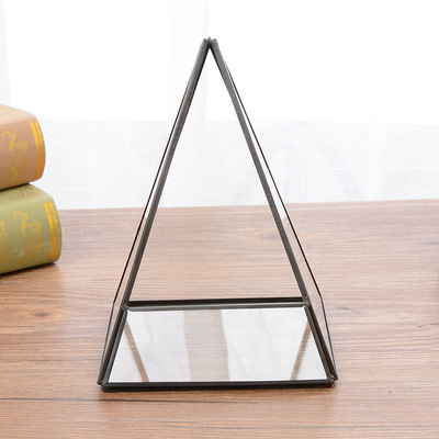 几何图形多肉玻璃花房金字塔小号微景观生态瓶多面体玻璃工艺品|ms