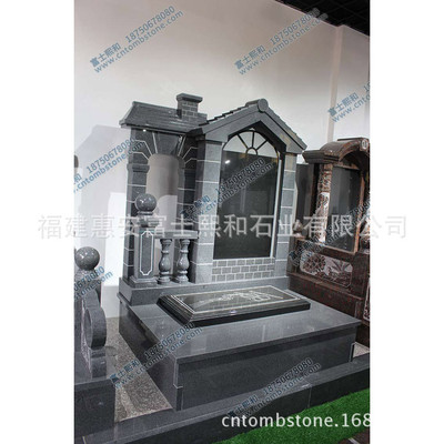 Hubei Tianmen Tombstone Sesame Grey House modelling stone carving Tombstone Of large number Sell Fashionable