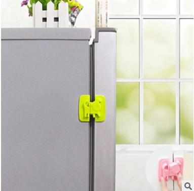 Ge Xuan Creative Cartoon Puppy Child Safety Lock Anti-Opening Drawer Cabinet Hand-Pinching Refrigerator Lock Protective Safety Door Lock