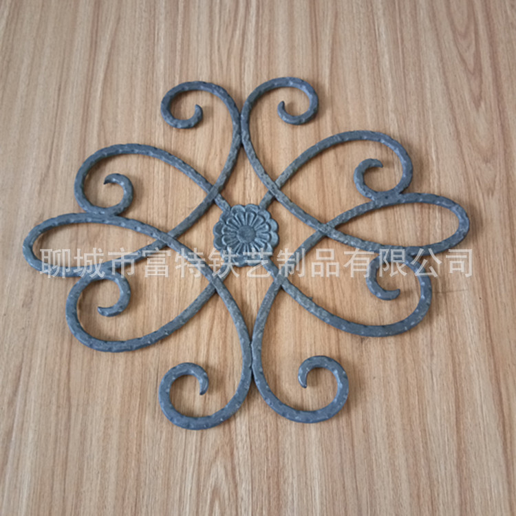 厂家供应 铸铁花 铁艺门心花 庭院门护栏装饰配件 量大从优