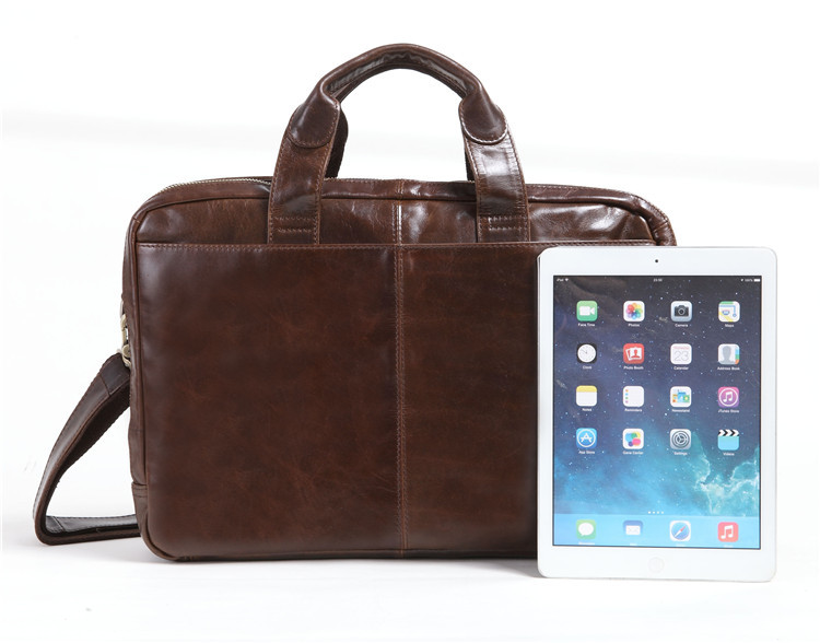 Cowhide Business Briefcase Image 5