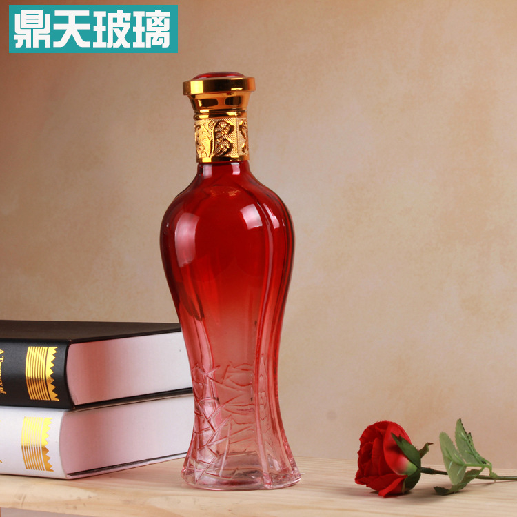 卡扣透明白酒瓶婚庆喜宴酒瓶自酿药酒瓶无铅玻璃空酒瓶可定制