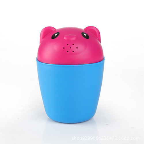 Baby shower water spoon baby bath bath children cartoon bear shampoo cup splashing water scoop shampoo cup thickened