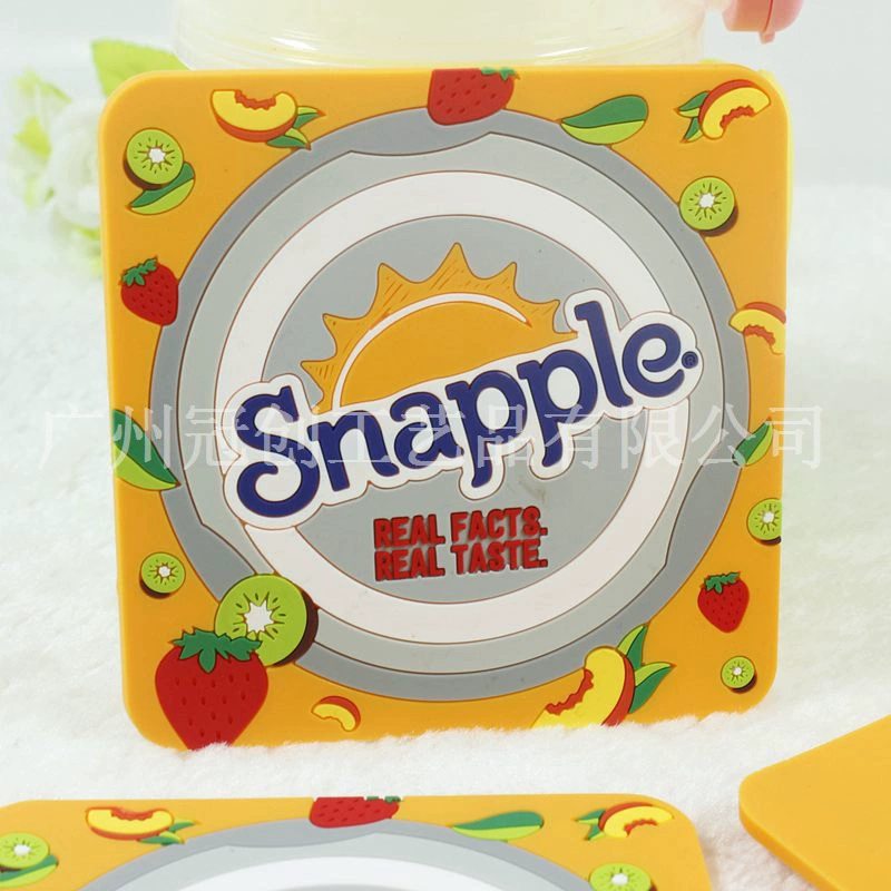 Guanchuang ПВХ мягкая резиновая подставка 100*100 экологически чистых капель Подарочная подставка водонепроницаемая термостойкая мягкая резиновая подставка на заказ