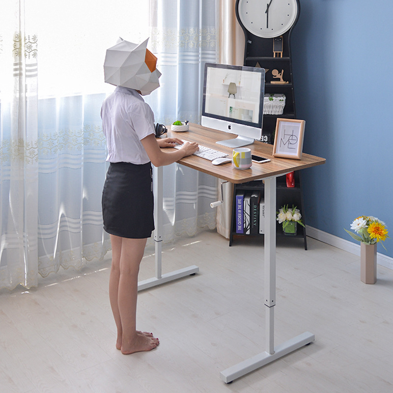1 [Factory] Hand-cranked Manual Lifting and Adjusting Standing Office Ergonomics Simple Office Computer Desk