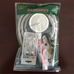 Space aluminum rain shower head set with large flow bathroom shower head for home use, shower pressure hot water heater