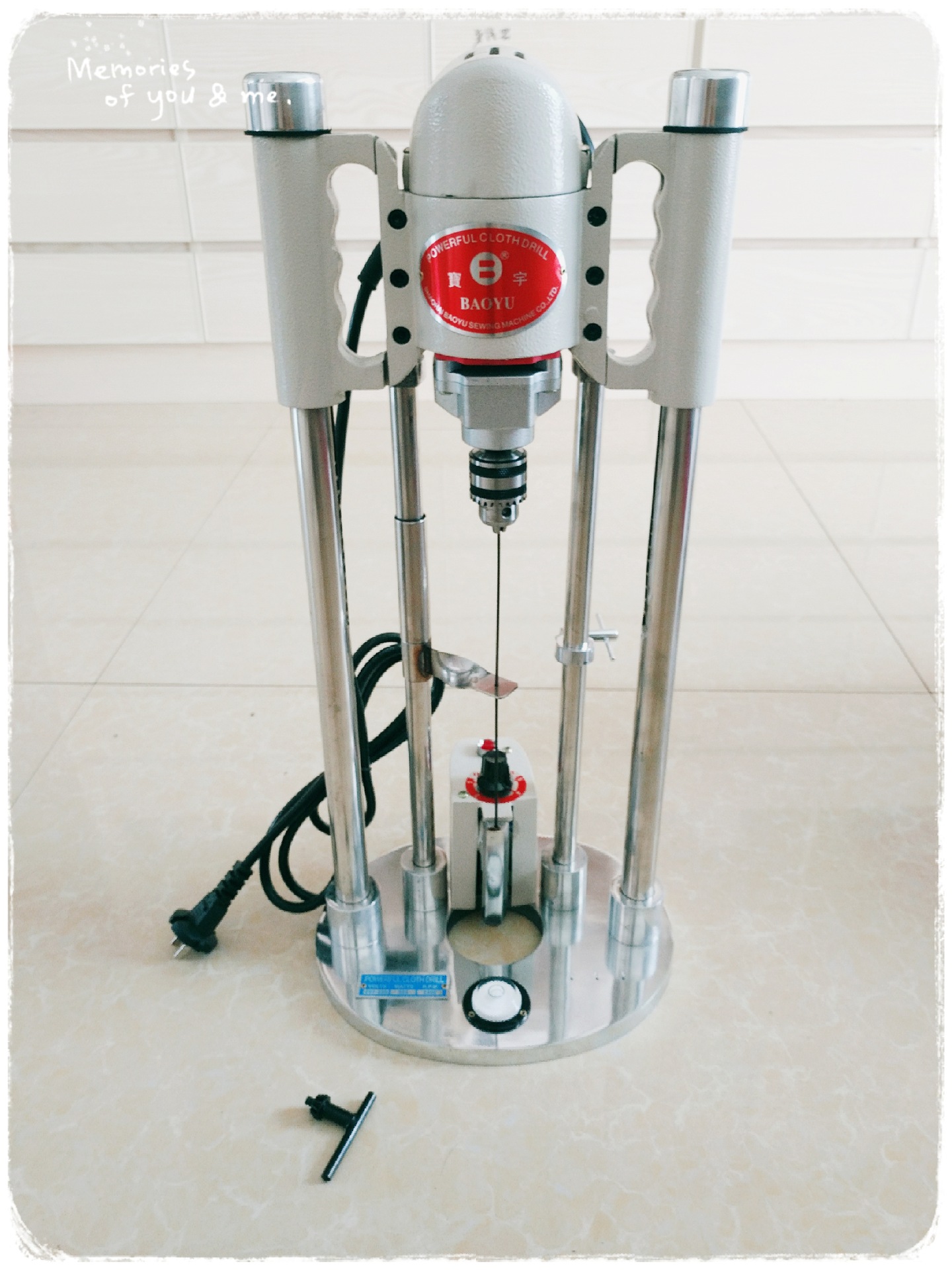 优质服装定位钻 宝宇牌 水平仪裁床 电加热电钻  钻布机 定位电钻