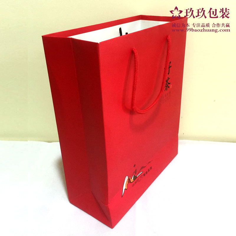 白卡纸袋定做手提广告袋礼品饮料袋定制包装袋印刷LOGO