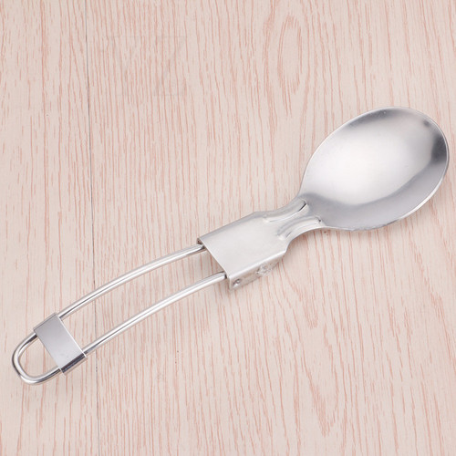 304 stainless steel folding tableware set folding knife, fork, spoon, chopsticks, salad spoon, outdoor portable folding tableware