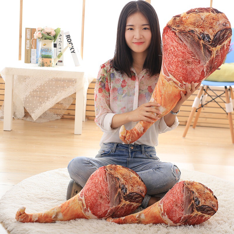 Simulation Ham doll creative Bacon food pillow bread doll spoof Funny gift