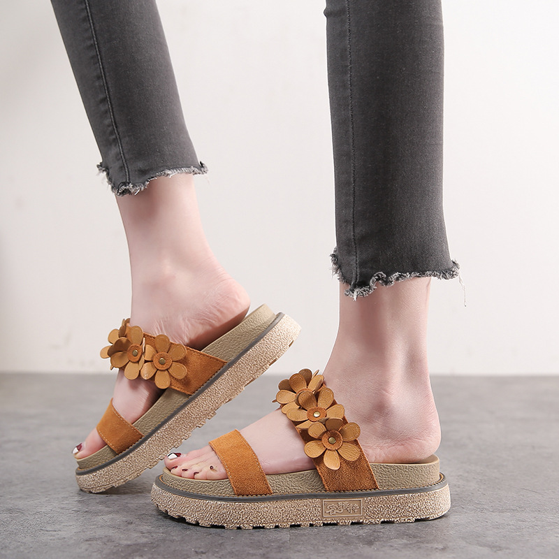 Chaussure été femme HANDO EKE en cuir véritable - Ref 3433593 Image 1