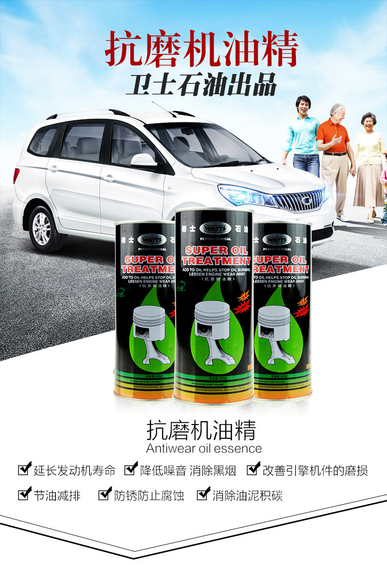 Wear-Resistant Engine Oil Additive WATTS