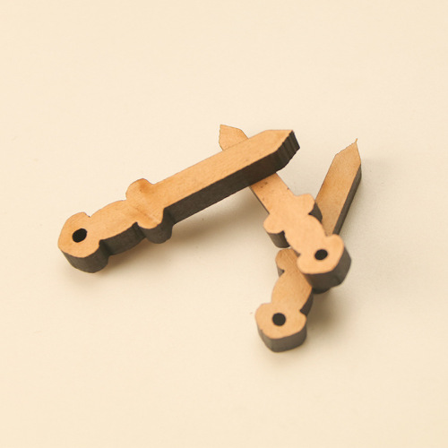 厂家直销桃木小物件桃木剑木雕配饰饰品批发 DIY饰品配件