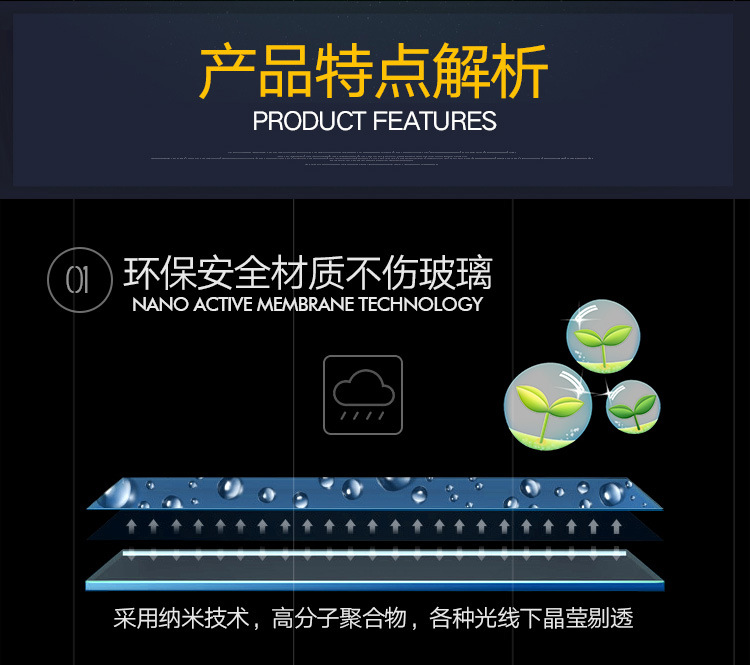 Car Meihui long-acting rain-proof agent car glass water repellent coating agent 100ml car glass anti-fog agent