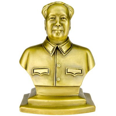 Chairman Mao automobile Decoration Pure Brass Mao Zedong vehicle Interior trim Supplies a decoration Sculpture of objects