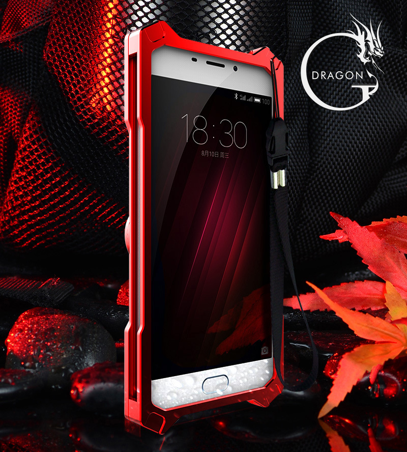 SIMON Dragon Aerospace Aluminum Alloy Shockproof Armor Metal Case Cover for MEIZU E2