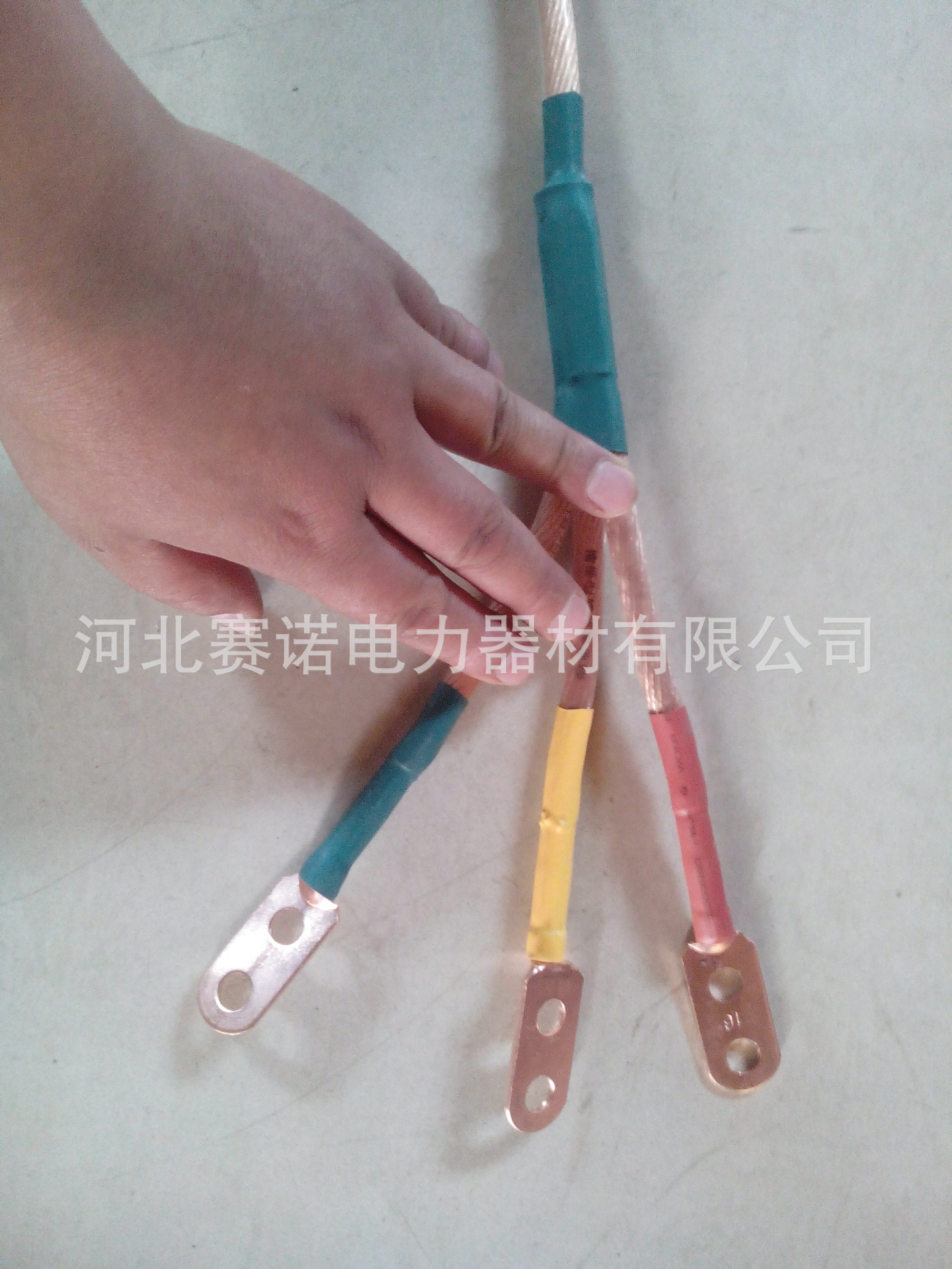 殿力牌JGX三相合相式接地线 高压接地棒 接地线带透明护套35mm2