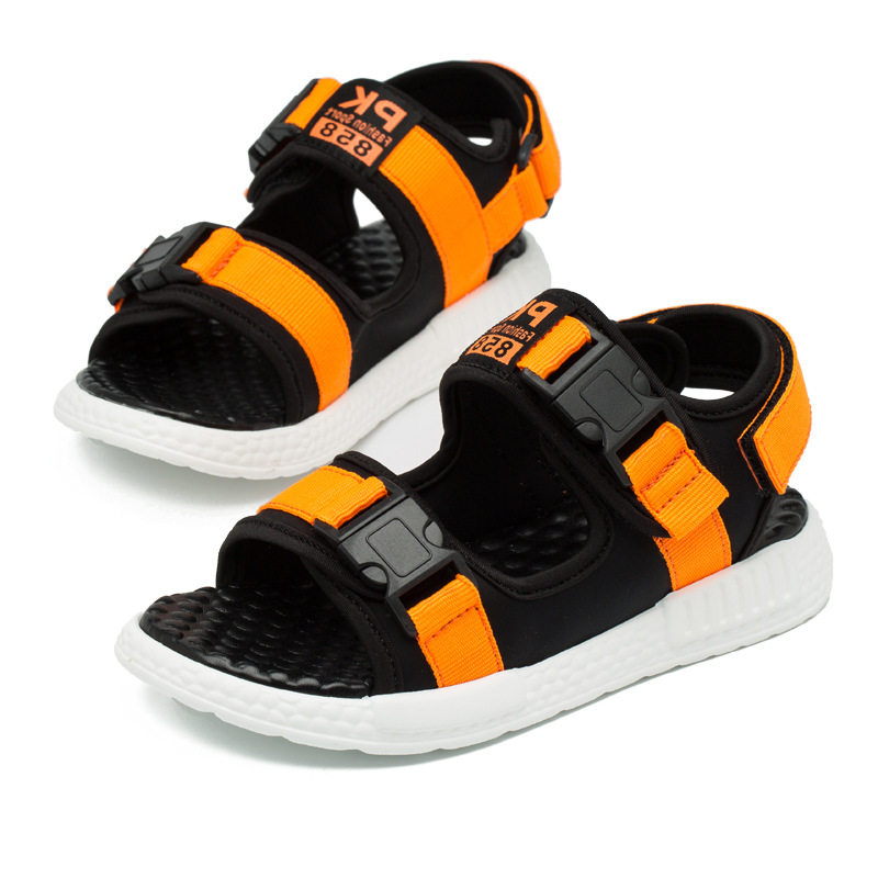 2017新款透气户外沙滩鞋男女童韩版运动休闲鞋潮小童中大童凉鞋|ru