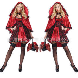 新款小红帽服装 城堡女王装 万圣节Cosplay 制服有货角色扮演服饰