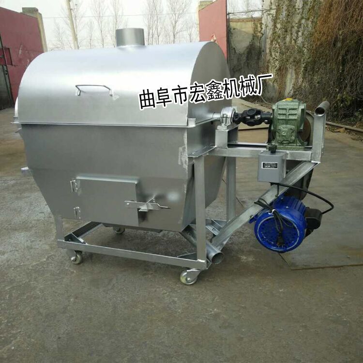 淮安各种规格炒货机 电加热不锈钢滚筒炒锅