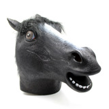 Темная лошадь маска Хэллоуин макияж танец исполняет маккурарад латекс