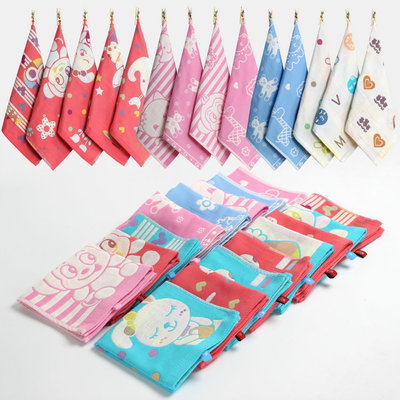 純棉三層紗布方巾兒童洗臉巾35*35吸水柔軟