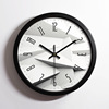 Metal Stainless Steel S quiet Hanging Bell Creative Fashion Living Room Aluminum Clock Printing Logo Clock Wholesale Aluminum Clock