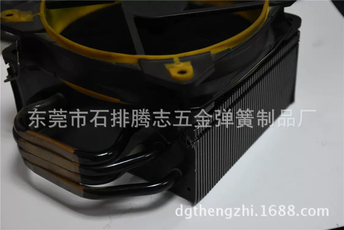 供应12CM电脑散热风扇黑色电泳弹簧线扣电泳卡扣