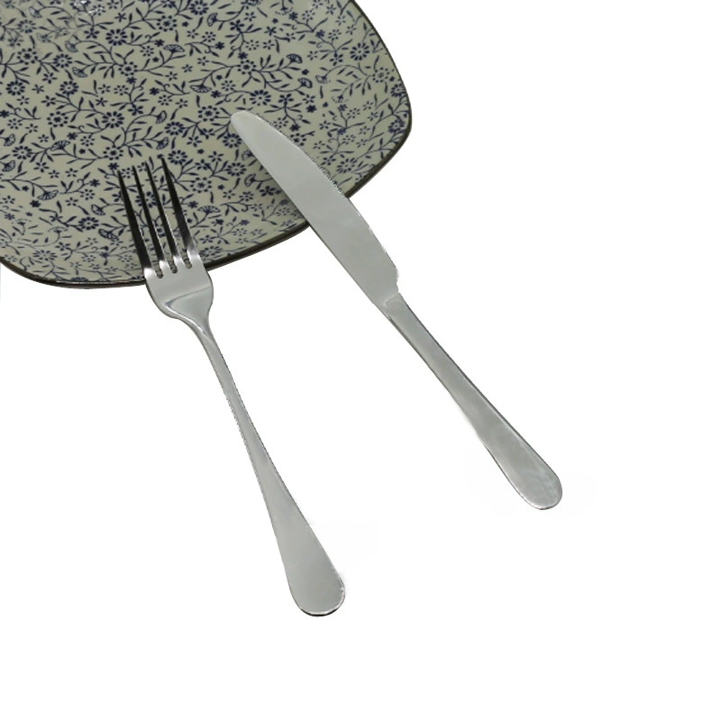 Западная ЕДА костюм нержавеющей стали нож вилка ложка