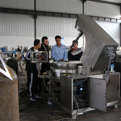 厂家直销行星搅拌夹层锅 大型燃气灶全自动炒菜机 燃气炒菜机|ru