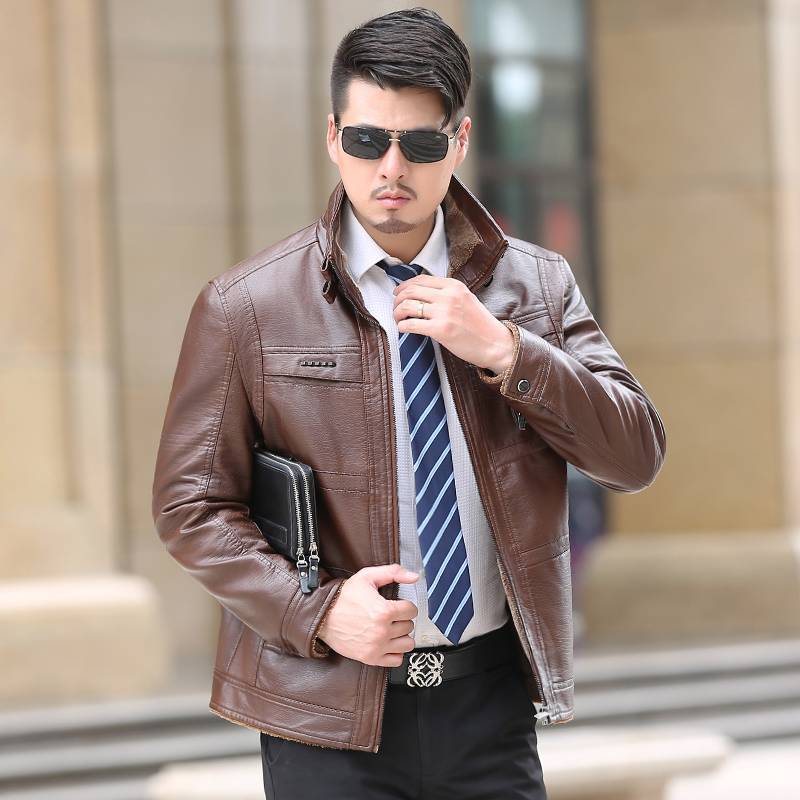 Veste en cuir homme - Ref 3443641 Image 1