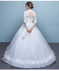 The bride wedding dress sleeve lace flower new spring Band Princess code thin Qi wedding