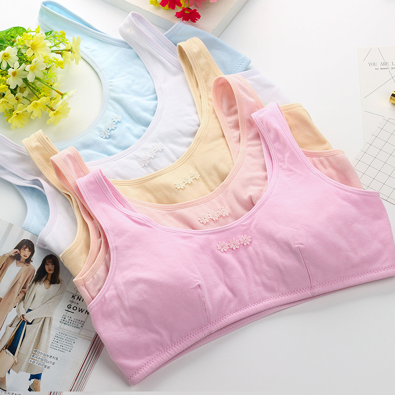 Tail goods clearance development period underwear student girl underwear no steel ring girl sports bra variety of random hair