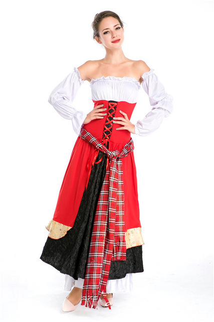 European and American game uniform medieval palace Princess Costume role playing lady stage costume