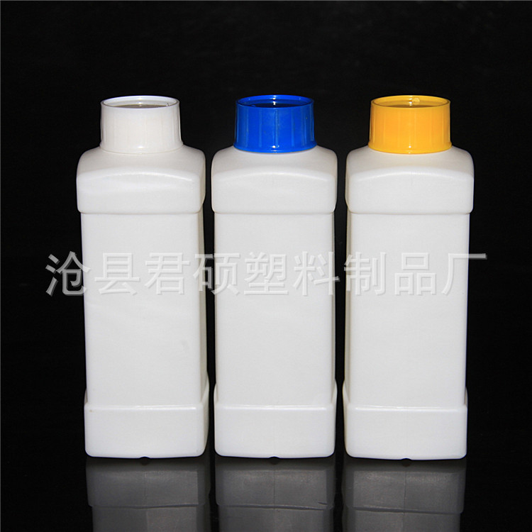 厂家供应500ml毫升塑料方瓶 加厚方形塑料瓶 化工瓶 清洁剂瓶
