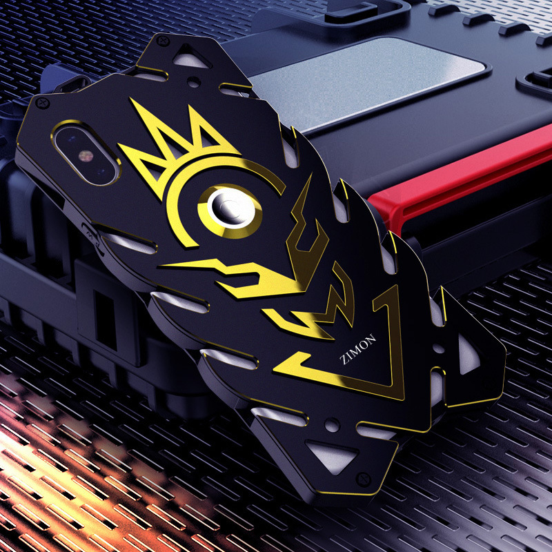 SIMON New THOR II Magnetic Bracket Aviation Aluminum Alloy Shockproof Armor Metal Case Cover for Apple iPhone X