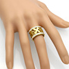 Fashionable trend ring stainless steel, city style, simple and elegant design, four-leaf clover